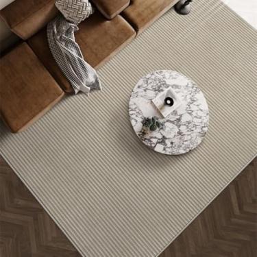 Imagem de Tapetes de estilo para sala de estar, tapete macio e fofo para sala de estar, tapete grosso e felpudo para vestiário, decoração de quarto de grande área (200x250 cm/O)