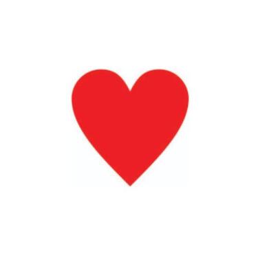 Imagem de Etiqueta Adesiva Coração Vermelho com 100 un. Rizzo - Hiper Embalagens