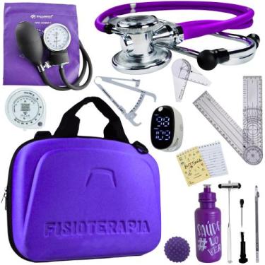 Imagem de Kit Fisioterapia Maleta Goniometro Martelo Buck Completo - Love Saude,
