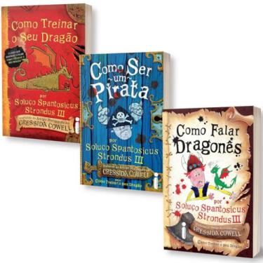 Imagem de Kit Como Treinar O Seu Dragão + Como Ser Um Pirata + Como Falar Dragon