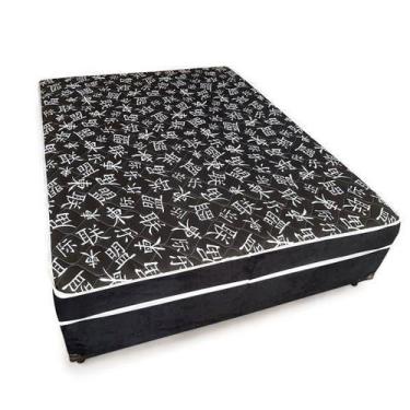 Imagem de Cama Box Casal Conjugada Ortopédico (5cm) Colchão Dos Sonhos