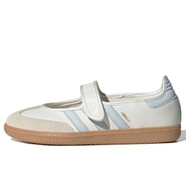 Imagem de adidas Samba Jane Tênis feminino, Branco nuvem/chiclete/azul halo, 37