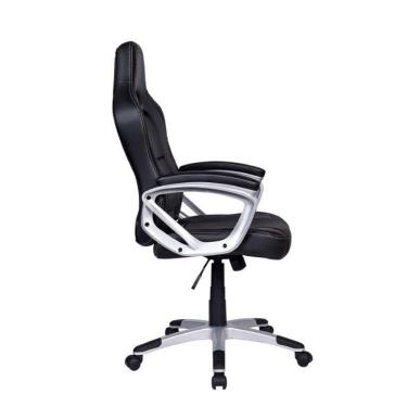 Imagem de Cadeira Gamer Pel-3007 Couro Sintético Preta/Cinza - Pelegrin