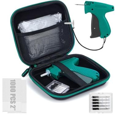 Imagem de Pistola de etiquetagem para roupas com estojo, kit de pistola de fixação de etiqueta de preço de varejo padrão para etiquetadora de roupas com 6 agulhas, 1000 peças de fixadores de 5 cm para venda de