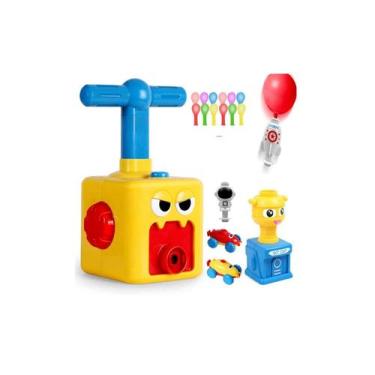 Imagem de Carro-bomba de brinquedo e lançador de foguetes com balões para crianç