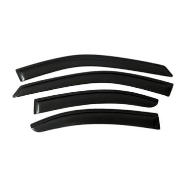 Imagem de GRJQRKHZ Defletor de janela lateral de carro para MERC&edes B&ENZ C-Class W203 Sedan 2001-2007 Weathershied viseira de porta vento sol proteção chuva janela lateral defletores de vento