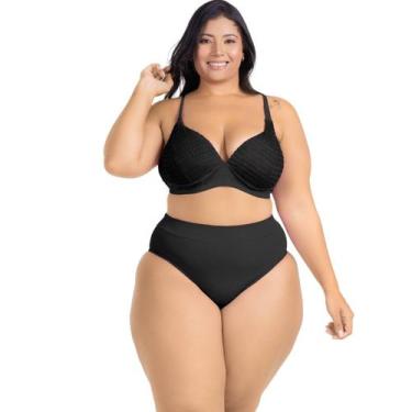 Imagem de Biquini Cortinão Alta Sustentação Calcinha Alta Modeladora - HYPE MODA