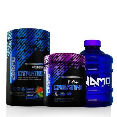 Imagem de Kit Creatina 100% Pura 150G + Dynatron 630G + Galão Dynamo - Dynamo La