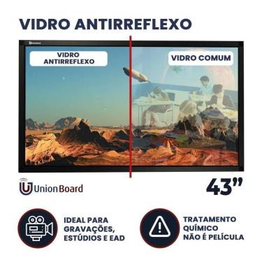 Imagem de Moldura Interativa Digital Antirreflexo Unionboard 43 Pol.