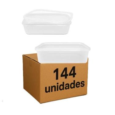 Imagem de Pote Reciclável Reutilizável Congelador Freezer 144 Unidades - Brasil 