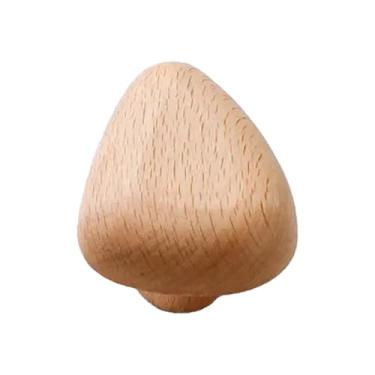 Imagem de predolo 4 peças de ganchos de madeira montados na parede, puxadores de madeira, decorações, design nórdico versátil, puxadores de armário, cabides para quarto, Triângulo