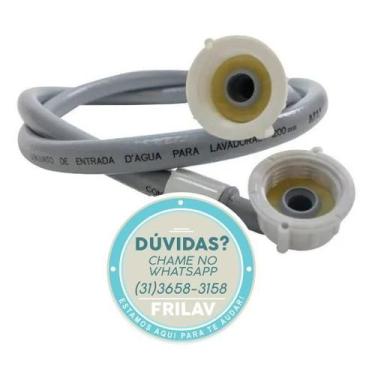 Imagem de Mangueira de Entrada de Água 1,20m com Rosca Fina para Lavadoras e Lav