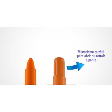 Imagem de Marca Texto Fluorescente Gel - Brw - Unidade, Laranja