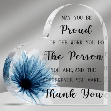 Imagem de Presente de agradecimento Acrylic Sign Yookeer para colega de trabalho