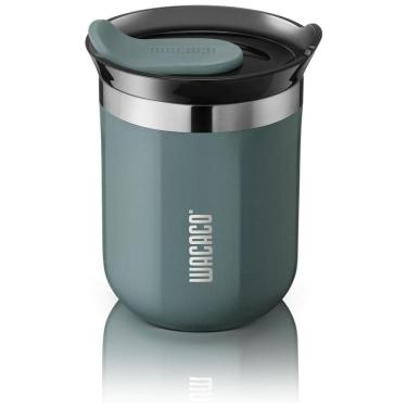 Imagem de WACACO Copo para Café 180 mL Isolado a Vácuo Aço Inox Duplo com Tampa, Azul Cadete