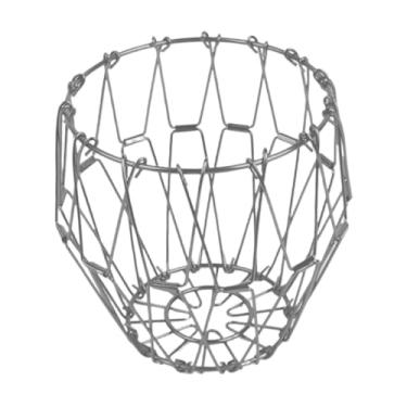 Imagem de Bothyi Cesta de frutas dobrável, organizador de artigos diversos de mesa, metal, criativo, multifuncional, expositor, cesta de armazenamento para cozinha de, Prata