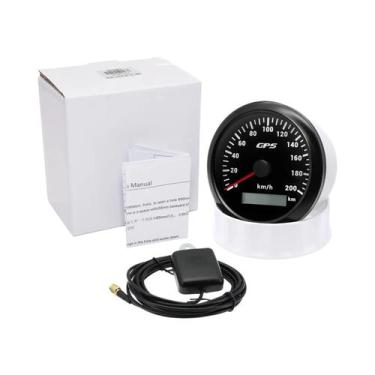 Imagem de Velocímetro GPS À Prova d'Água De 85MM Com Luz De 7 Cores 60/120/200KM