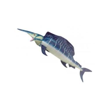 Imagem de Peixe Espada de Pelúcia Realista Azul 93 cm Antialérgico - Generica