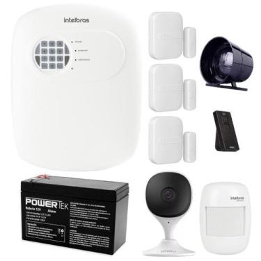 Imagem de Kit De Segurança Com Alarme E Câmera Wifi 4 Sensores Sf - INTELBRAS
