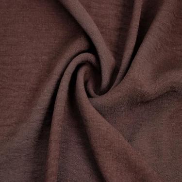 Imagem de Stylish Fabric 149.9 cm Wide Linen Airflow Yard – 100% poliéster, 155 GSM – Tecido leve, não elástico para vestidos, tops, decoração de casa e projetos DIY, marrom 2 jardas