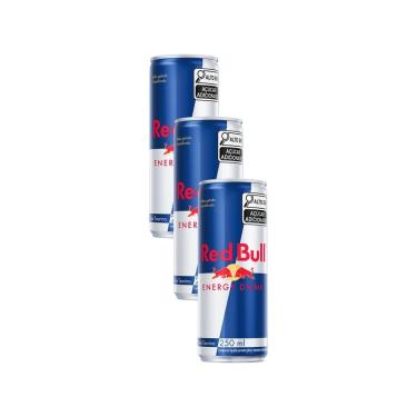 Imagem de Kit 3 Energético Red Bull Energy Drink 250ml