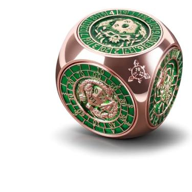 Imagem de Metal DND Spinner Dice Set 7 in 1 with 3D Relief, Cool Polyhedral Dice for Dungeons and Dragons, D&D RPG Accessories with 3D Relief for Game Master