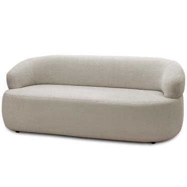 Imagem de Sofá 2 Lugares Orgânico Sala De Estar Living 140cm Carmen F04 Veludo Bege - Lyam Decor