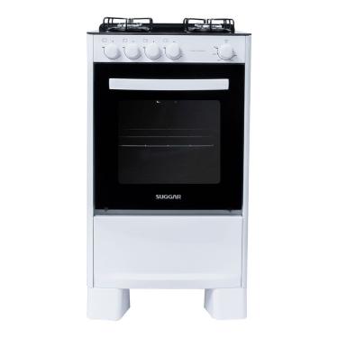 Imagem de Fogao Suggar de Piso Cook Essence 4 Bocas com Mesa de Vidro