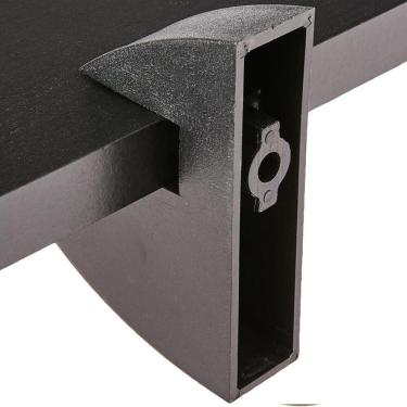 Imagem de Prateleira Em Mdp Com Suporte 20x40cm Preto - Clip-2040-uv-pr - Multivisão