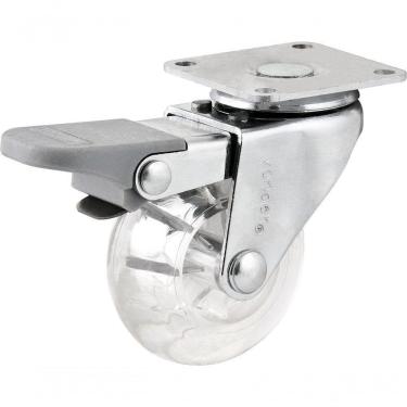 Imagem de Rodizio Giratório Com Freio 1.3-8 Leve 20kg Poliuretano Tra