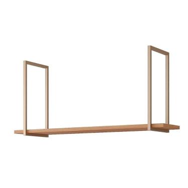 Imagem de Prateleira Decorativa Sala Estar Suspensa Esplêndida 125cm Freijo Mgm