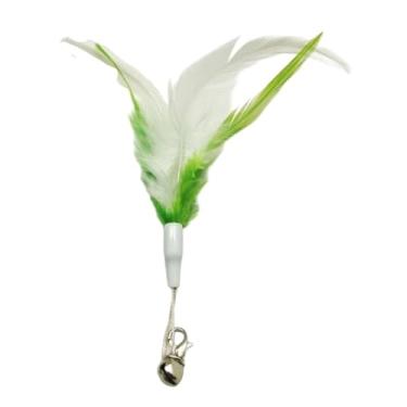 Imagem de Luzhengyang Recargas de varinha Feather Cat Teaser – Cabeças inspiradas em pássaros naturais, acessórios de brinquedo de gato para brincadeiras interativas (pacote com 5) (refil de penas nº 7)