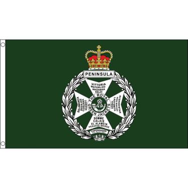 Imagem de AZ FLAG - Jaquetas Verdes Real da Bandeira do Exército Britânico - 9,5 x 1,5 m - Faixa Rgj de poliéster 100D com dois ilhós de metal - Resistente ao desbotamento - Cores vivas - 9,5 m x 1,5 m - 150 x