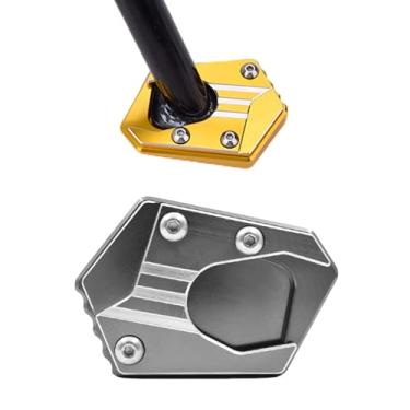 Imagem de HRuizq Extensor de suporte de motocicleta para substituição da placa de suporte do lado do pé compatível com Honda CBR650R CB650F CBR650F CBR500R CB500X CB400F CB400X NM-4 CB500F CBR400R (cinza)