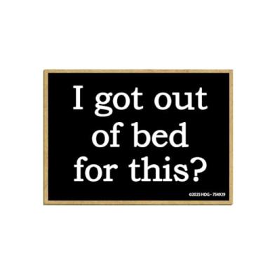 Imagem de Honey Dew Gifts, I Got Out of Bed for This, 6,3 cm por 9 cm, decorações engraçadas de armário, ímãs de geladeira, ímãs de geladeira, ímãs decorativos com frases engraçadas, 754929