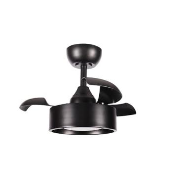 Imagem de VENTILADOR DE TETO ALISEU RETRÁTIL TULIPA PRETO BIVOLT COM CONTROLE REMOTO