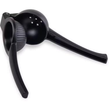 Imagem de Espremedor De Limão Metal Preto Reforçado Manual Resistente 20×6.2×5cm(1)
