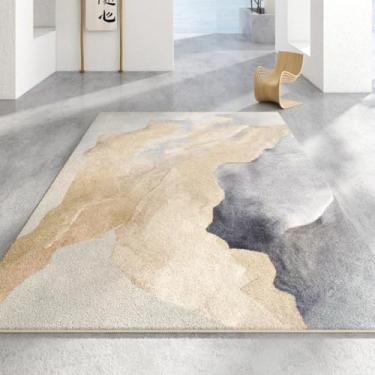 Imagem de Tapete de decoração de quarto de luxo, carpete grande para sala de estar, lavável, macio, antiderrapante (200x250 cm/J)