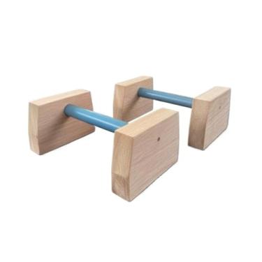 Imagem de Apoio Barra paralela para flexão de braço, tríceps, peito em Madeira de lei pesada