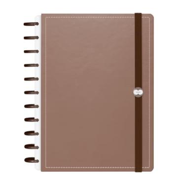 Imagem de Caderno Iscool Disc Inteligente 140 Folhas Solid Metallic Capuccino G+
