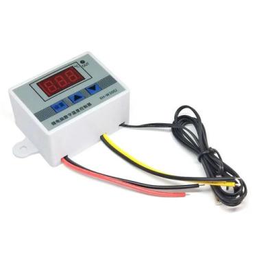 Imagem de Controlador De Temperatura Digital LED 220V 12V 10A Termostato Com Son