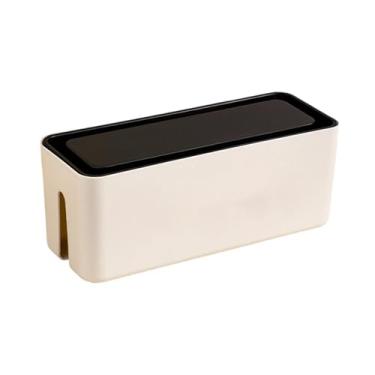 Imagem de ＫＬＫＣＭＳ Organizador de Cabos, Caixa Organizadora de Cabos Isolada para Tomadas e Adaptadores de Energia, Ideal para Escritório e Escritório, S