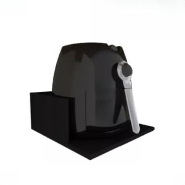 Imagem de Suporte Para Airfryer Bebedouro E Eletrodomésticos Pequenos Cor preto - para Bebedouro, Micro-ondas Pequeno, Geladeira