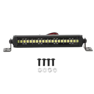 Imagem de Barra de luz SIWOTED 20 LEDs luz de teto simulada de alumínio de alto brilho de fileira única para carro rastreador 1/10 RC
