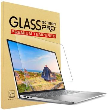 Imagem de YINOVEEN Película de vidro temperado para notebook Dell Inspiron 16/Inspiron 16 Plus/Inspiron 5645 5640 5635 5630 5620 5625 16 polegadas, vidro temperado de dureza 9H, ultratransparente,