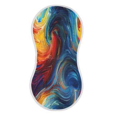 Imagem de xigua Conjunto de 1 panos para arrotar musselina de cores vibrantes, panos super macios e absorventes, roupas de arroto de algodão para chá de presente para recém-nascidos, bebês meninas e meninos