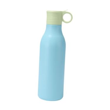 Imagem de Ioensy Garrafa Térmica de aço Inoxidável de 550ml com Tampa e Canudo, Ideal para Viagem, Azul