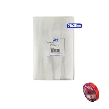 Imagem de Kit Saco BD 25x35 - KG Com Fita Cetim Rolo 15mm x 50 metros