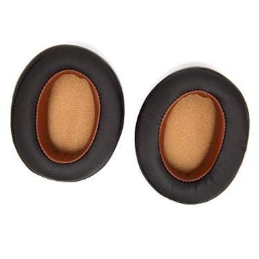 Imagem de Cryfokt Almofadas de Espuma para MOMENTUM 2.0, Substituição de Almofada de Ouvido Fácil de Instalar para Isolamento de Som Confortável e Claro (Marrom)