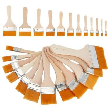Imagem de GOMAKERER 24 pincéis de pintura de arte plana, tamanhos variados, cerdas de nylon, kit de pincéis artísticos para pintura em tela e projetos de artesanato DIY